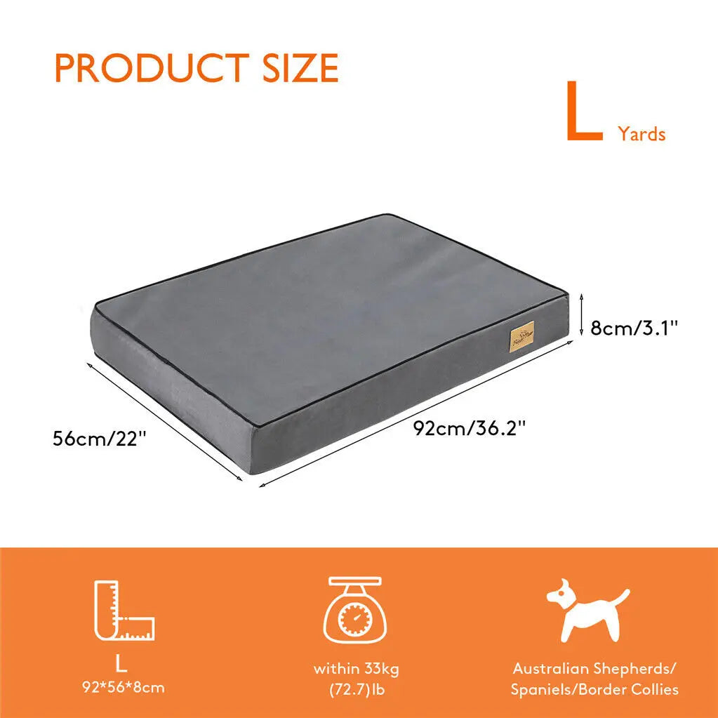 Waterproof Orthopedic Memory Foam Dog Bed — Jumbo Luxury Edition
