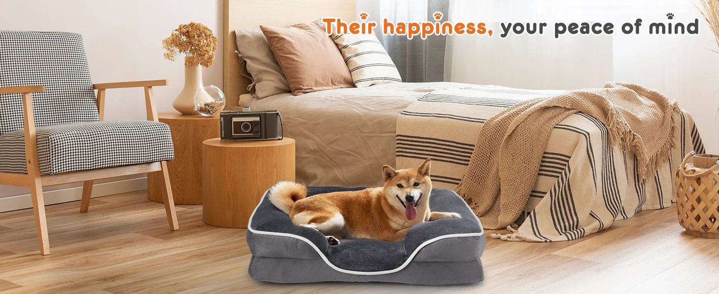 Orthopedic Memory Foam Dog Bed — Premium Luxury Edition
