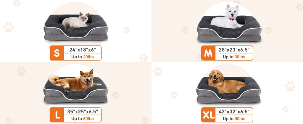 Orthopedic Memory Foam Dog Bed — Premium Luxury Edition