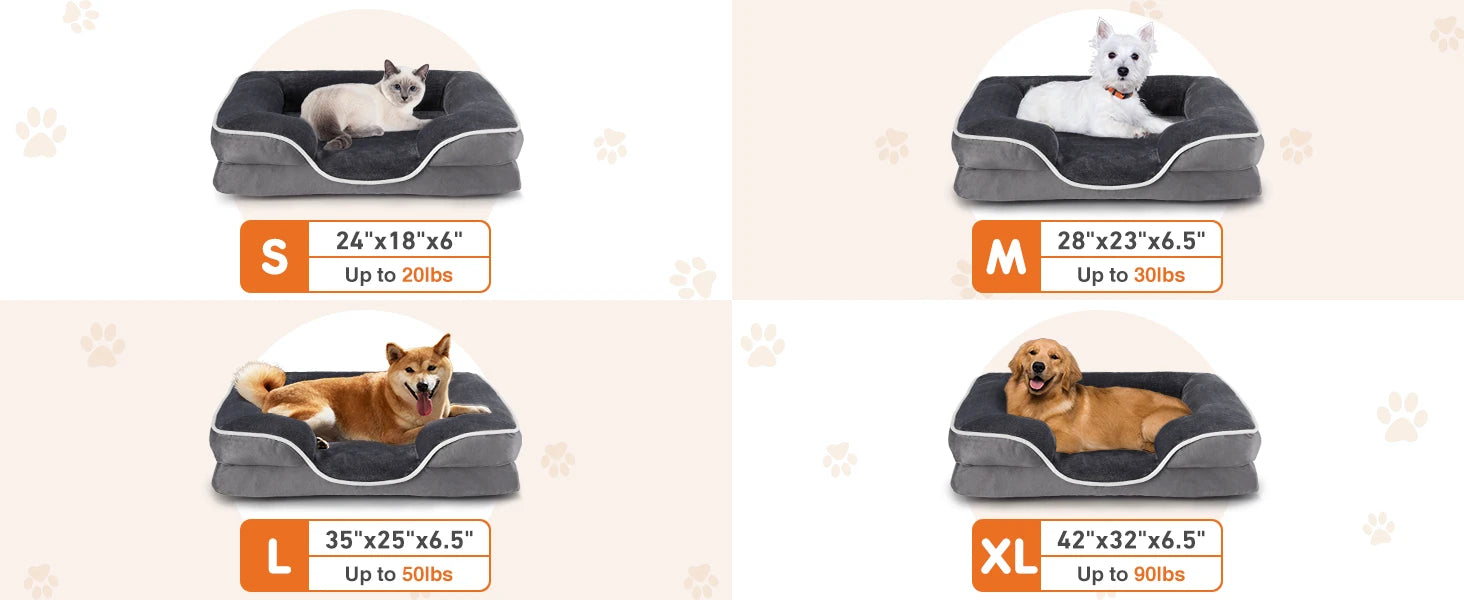 Orthopedic Memory Foam Dog Bed — Premium Luxury Edition