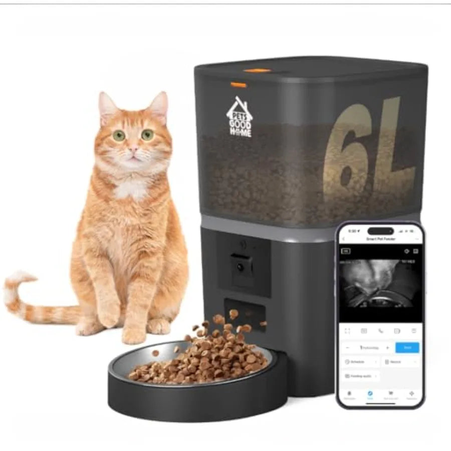 Automatic Smart Pet Feeder — WiFi App Control with HD Camera