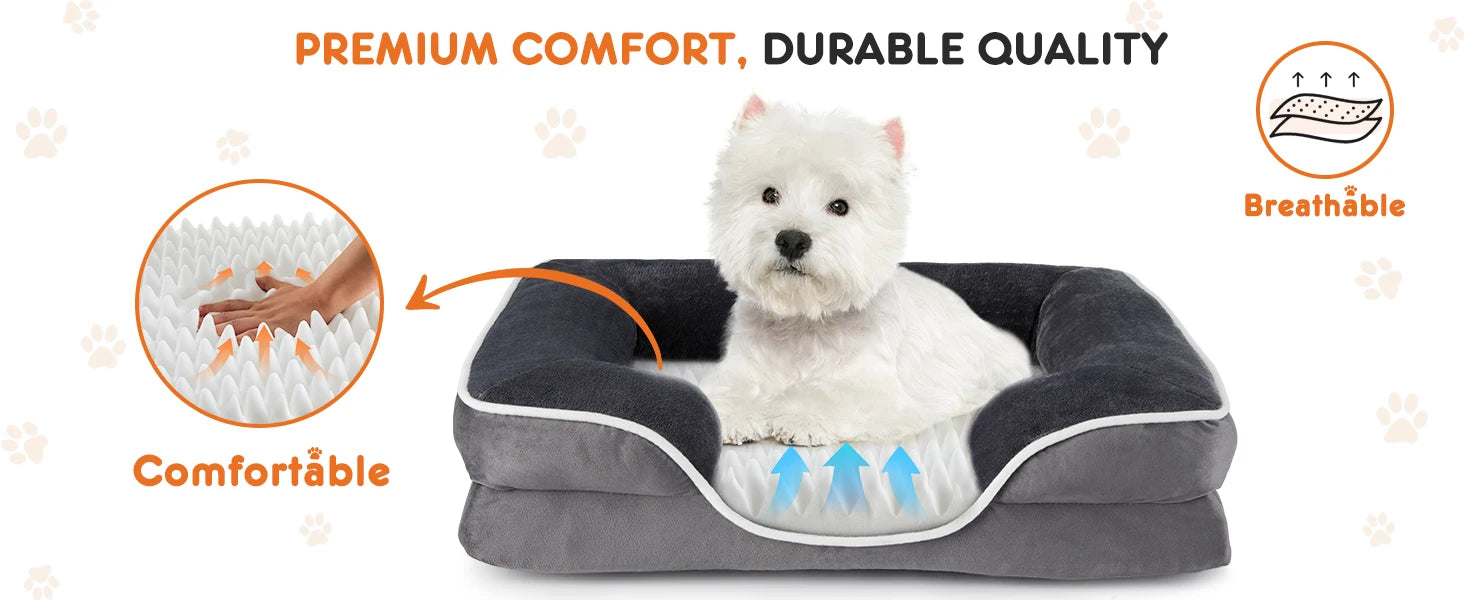Orthopedic Memory Foam Dog Bed — Premium Luxury Edition