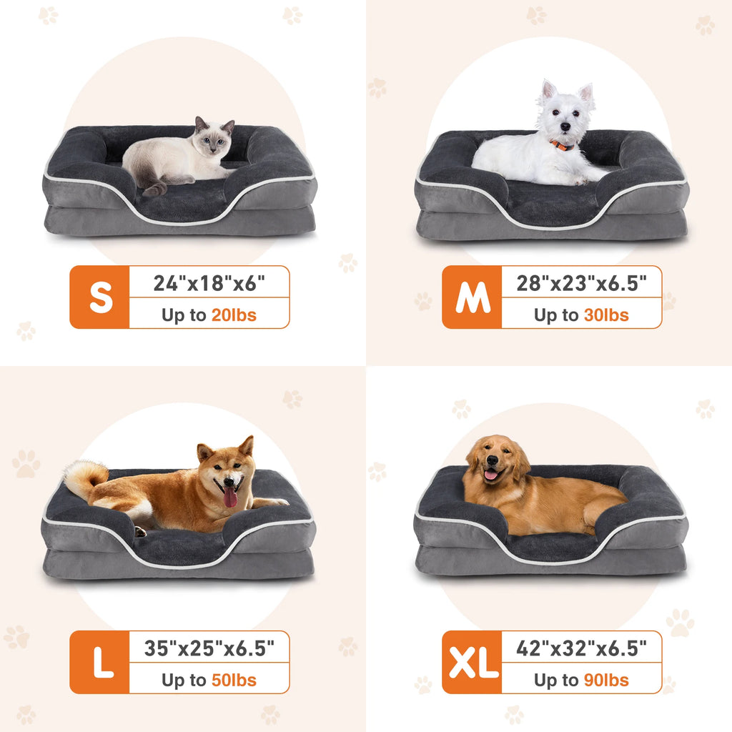 Orthopedic Memory Foam Dog Bed — Premium Luxury Edition