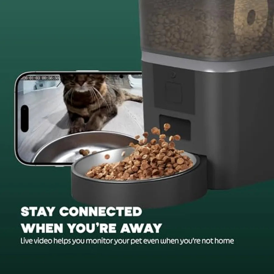 Automatic Smart Pet Feeder — WiFi App Control with HD Camera