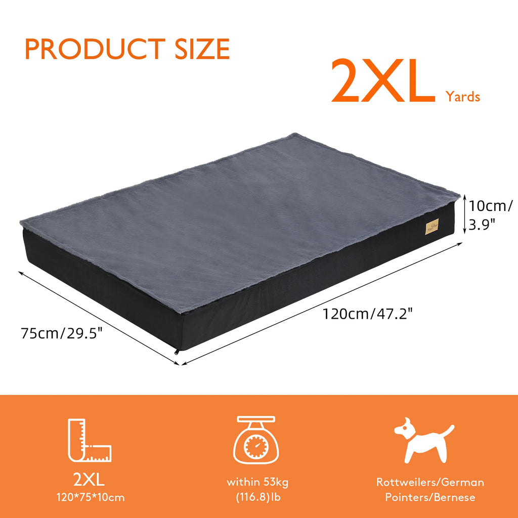 Waterproof Orthopedic Memory Foam Dog Bed — Jumbo Luxury Edition