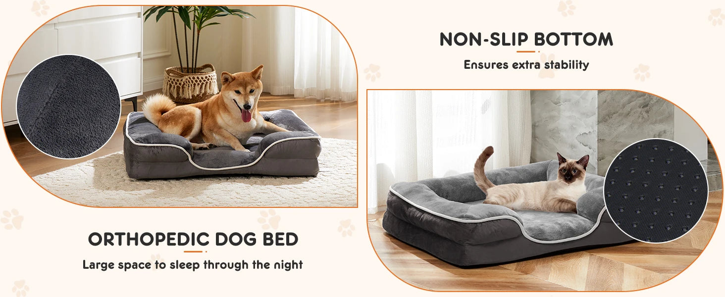 Orthopedic Memory Foam Dog Bed — Premium Luxury Edition