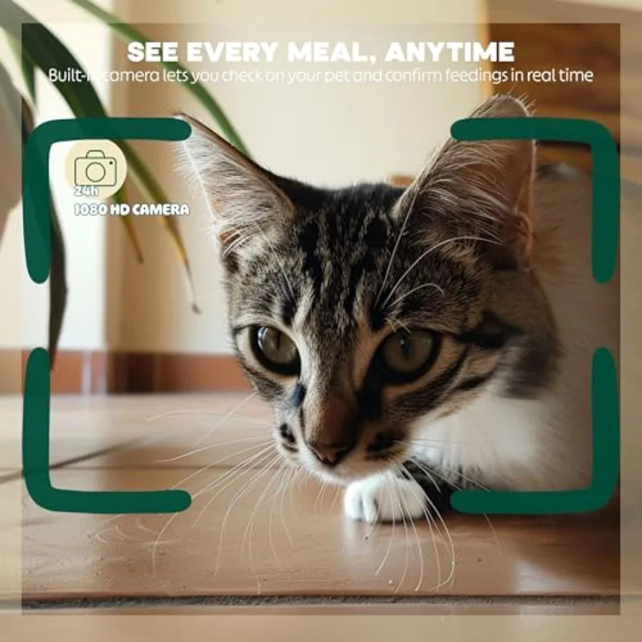 Automatic Smart Pet Feeder — WiFi App Control with HD Camera