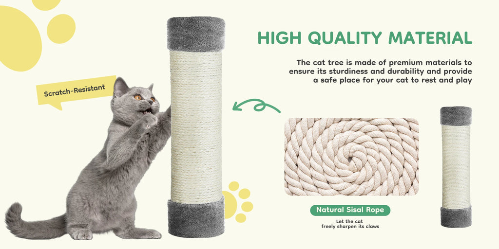Modern Luxury Cat Tree — Multi-Level Designer Climbing Tower