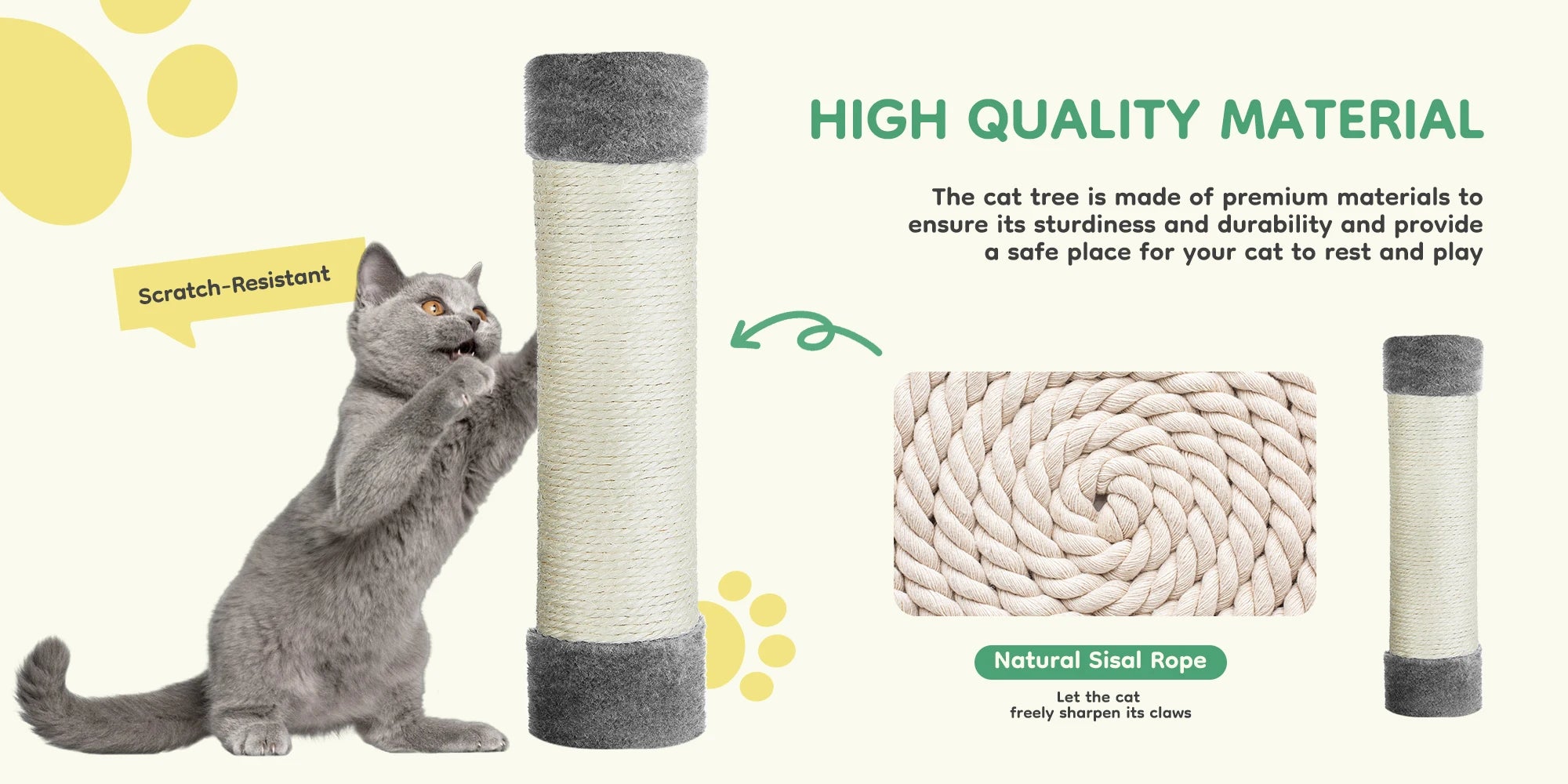Modern Luxury Cat Tree — Multi-Level Designer Climbing Tower