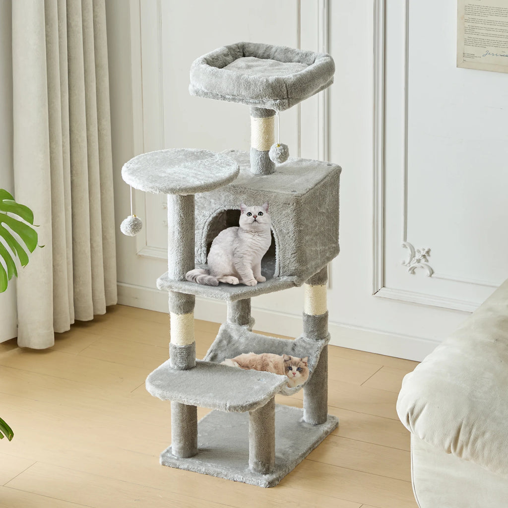 Modern Luxury Cat Tree — Multi-Level Designer Climbing Tower