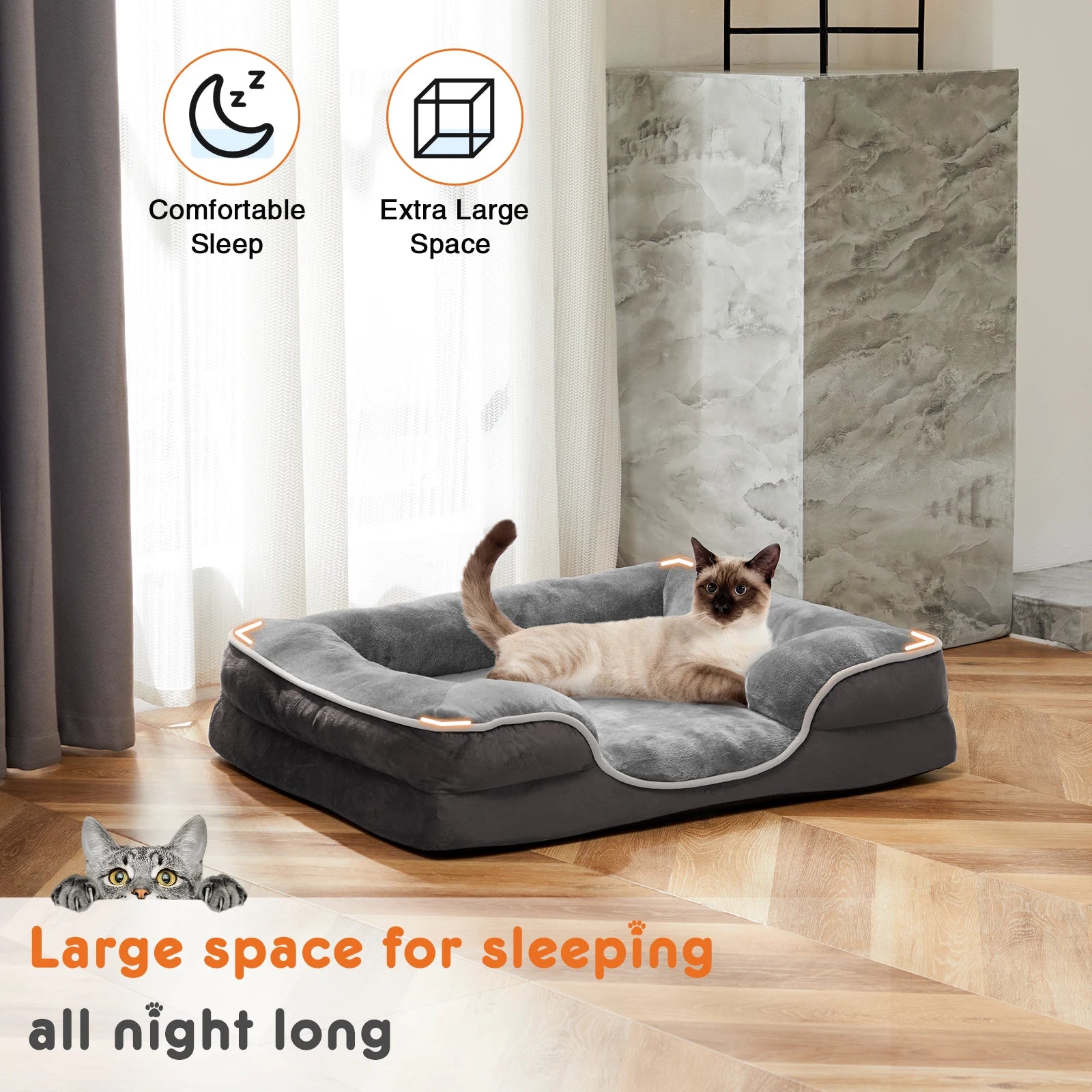 Orthopedic Memory Foam Dog Bed — Premium Luxury Edition