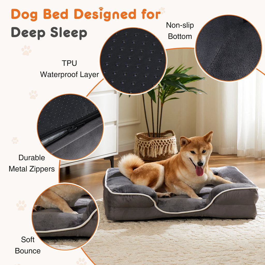 Orthopedic Memory Foam Dog Bed — Premium Luxury Edition