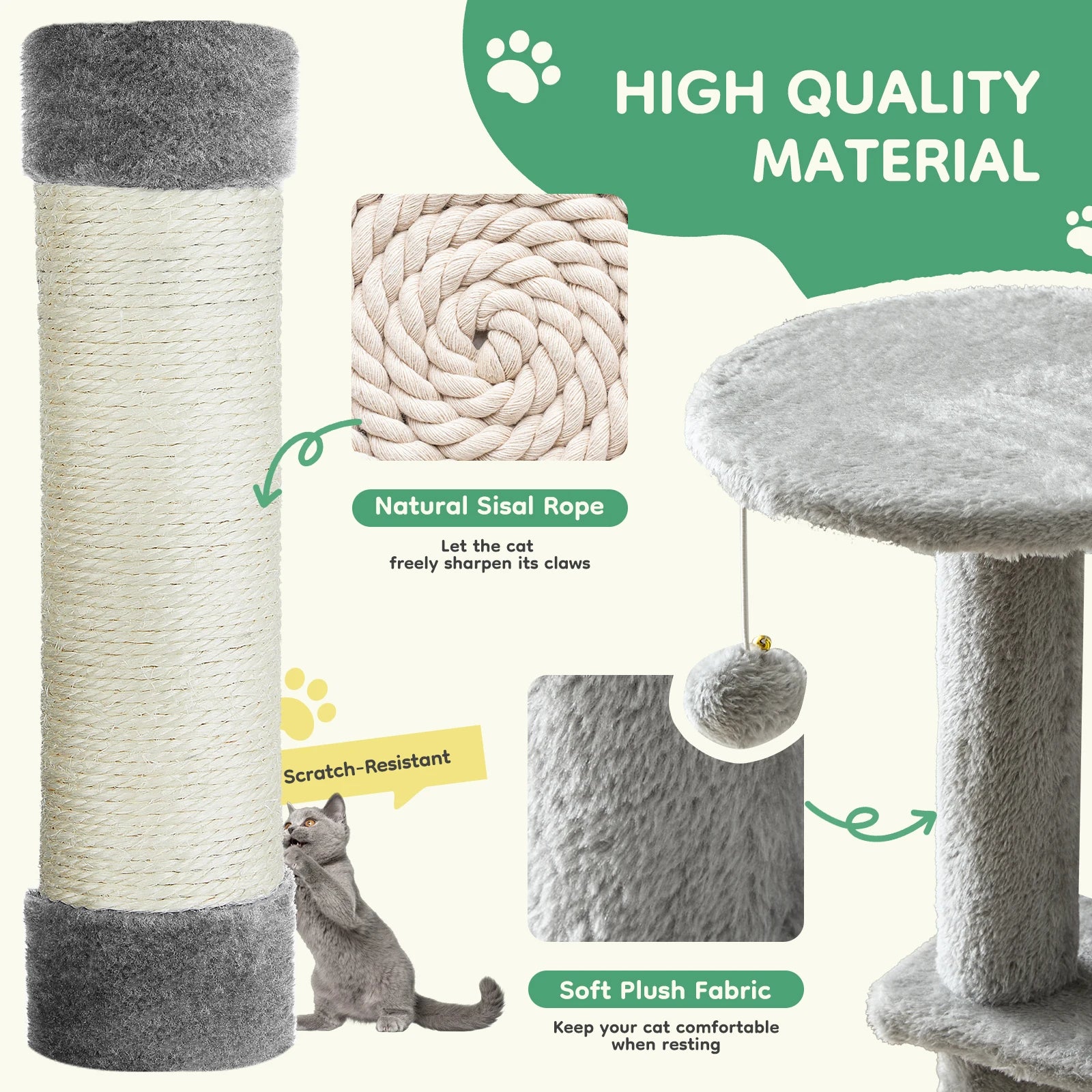 Modern Luxury Cat Tree — Multi-Level Designer Climbing Tower