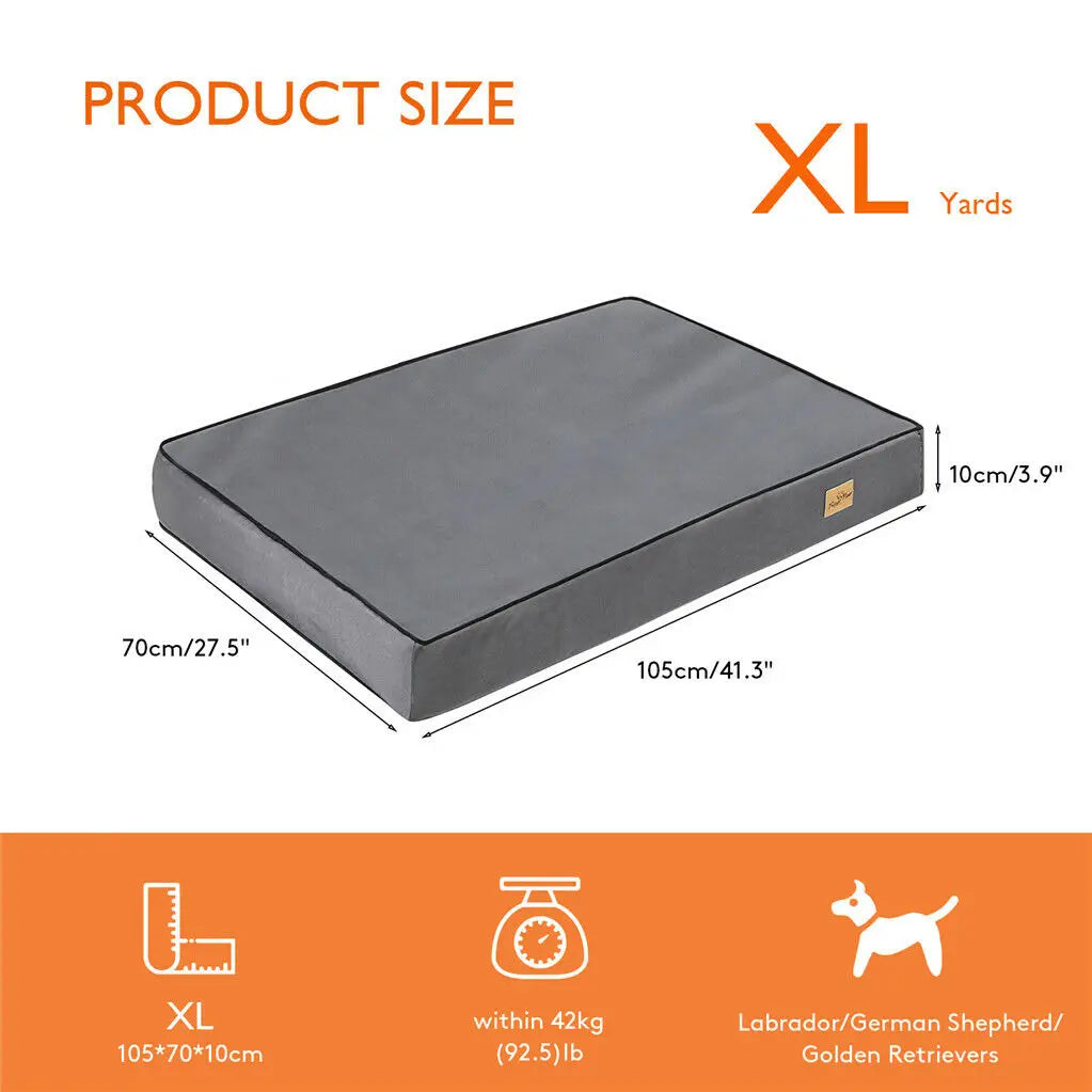 Waterproof Orthopedic Memory Foam Dog Bed — Jumbo Luxury Edition