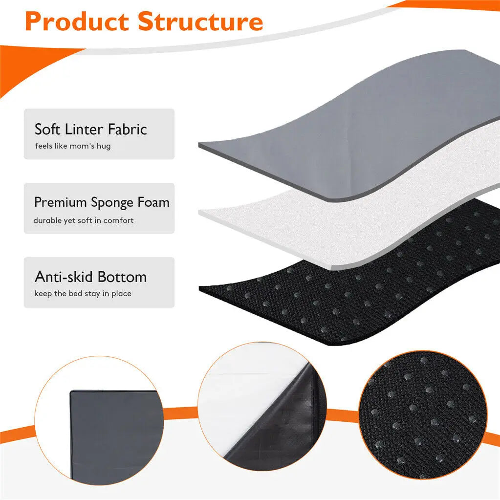 Waterproof Orthopedic Memory Foam Dog Bed — Jumbo Luxury Edition